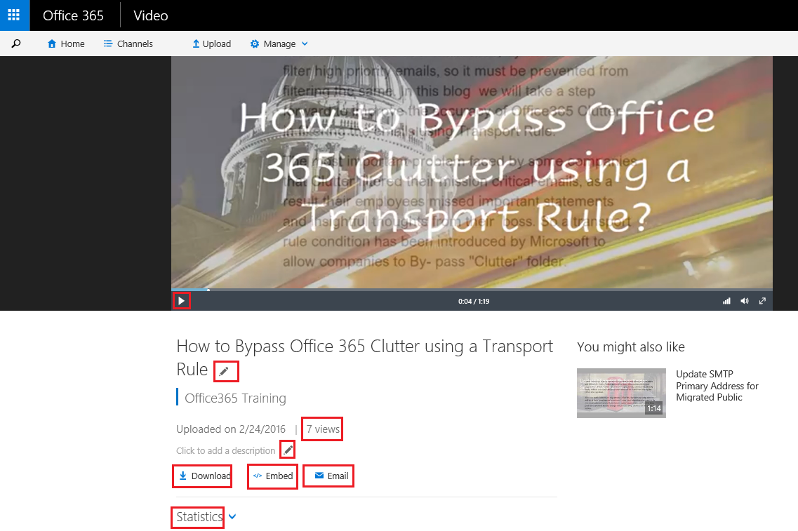 office 365 video editor