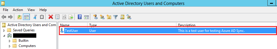 Active Directory Users and
Computers