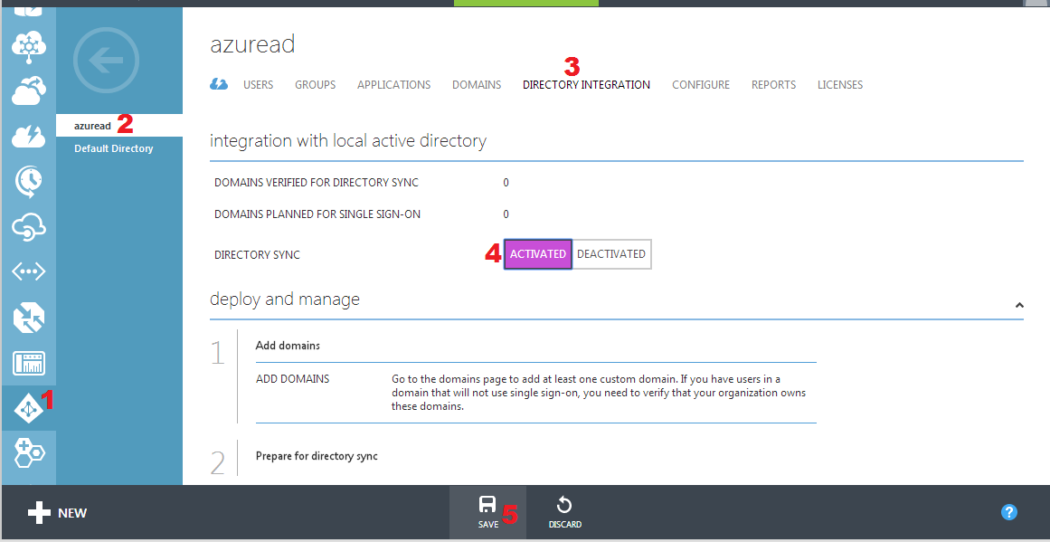 Azure Active Directory
Integration
