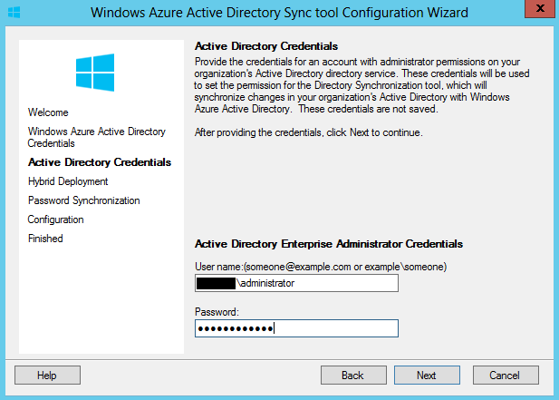 Azure Active Directory
Sync