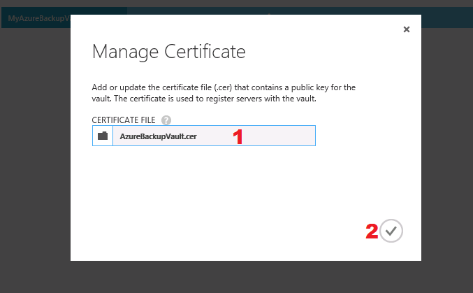 Upload CER in
portal