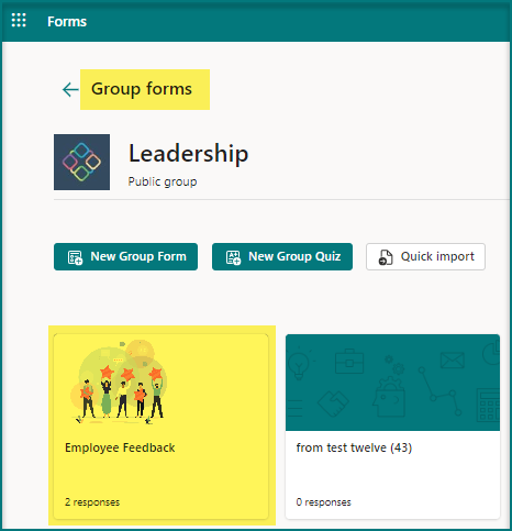 How to save Microsoft Form’s(Group Form) response in a SharePoint List ...