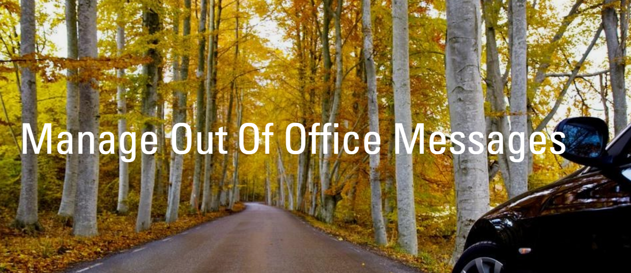 Manage Out of Office or Automatic Reply in Office 365