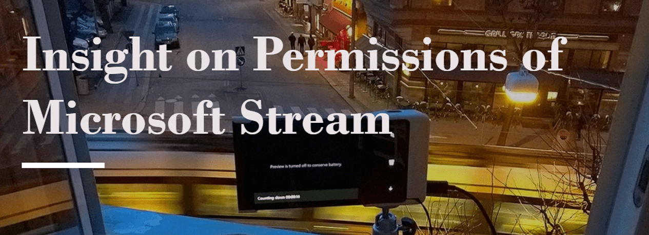 Insight on Permissions of Microsoft Stream